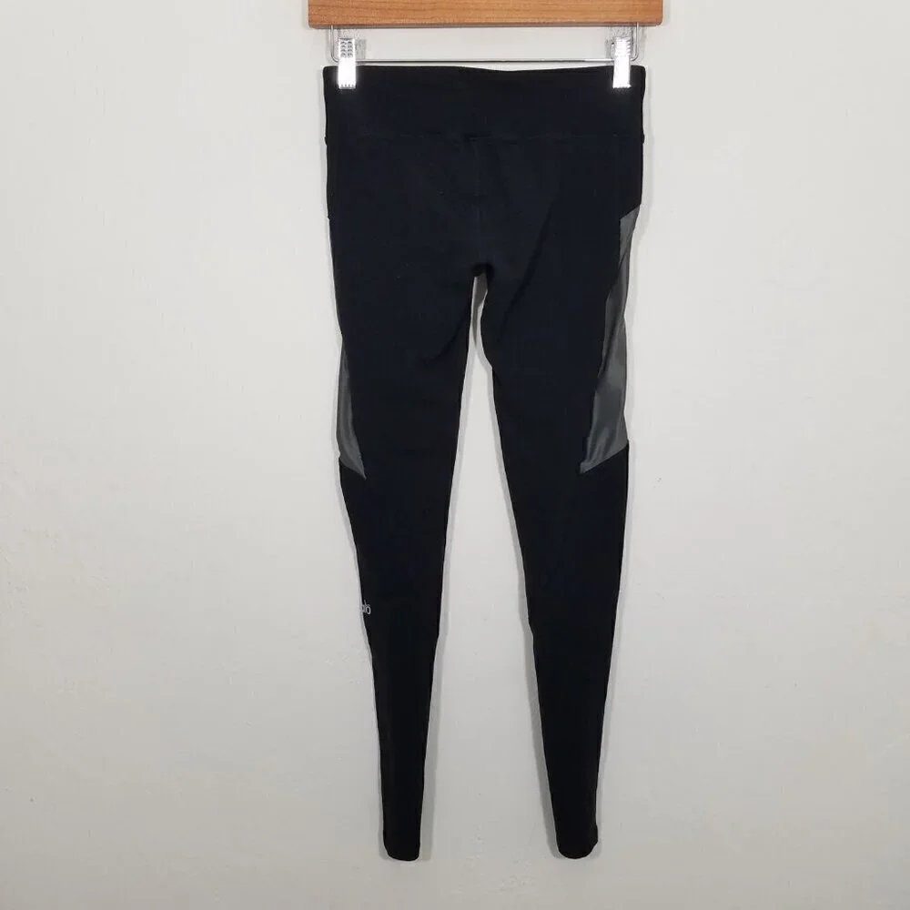 ALO Yoga Mesh Leggings‎ Black Size XS